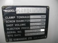 プラスチック成形機【2105096】川口製KM100-C2成型機買取