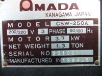 コーナーシャー買取【2107006】アマダ製コーナーシャーCSW-250A買取