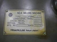 フライス盤【2202031】日立 4MV型 フライス盤 買取