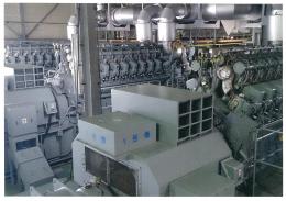 発電機買取【2301794】新潟原動機製　18V22AG　年式:2007年製　発電機買取  中古機械