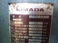 鍛圧機械【2011028】アマダ製中古鍛圧機械ベンダーRG80　1984年製買取