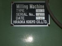フライス盤【2007011】日立精機製汎用横フライス盤2ML-P　1983年製買取