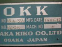 フライス盤【2406801】OKK製MHA-300型1981年買取