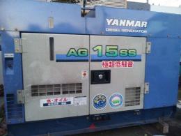 発電機【2012010】ヤンマー製中古建設機械発電機AG15SS型買取