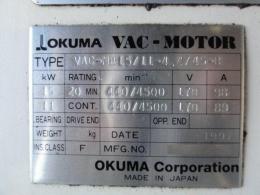 NC旋盤【2210051】OKUMA製 NC旋盤 VAC-MB15/11-4.4/45-B 買取
